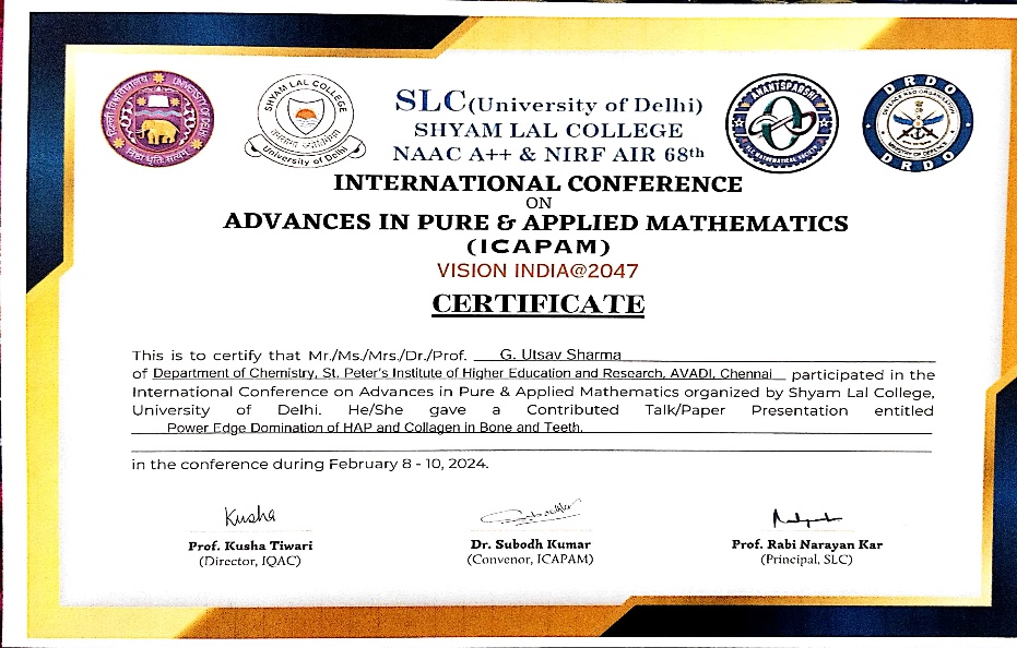 Paper presentation in Conferences