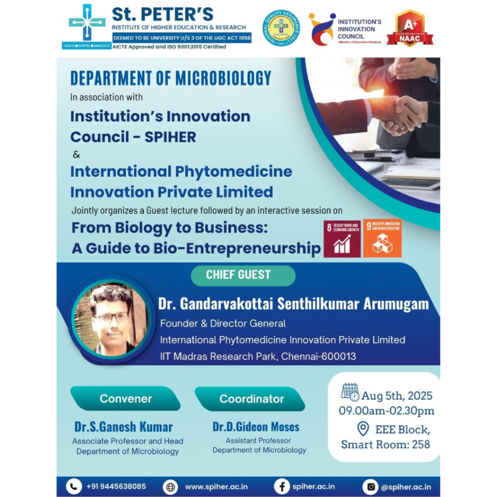 Guest Lecture On From Biology to Business