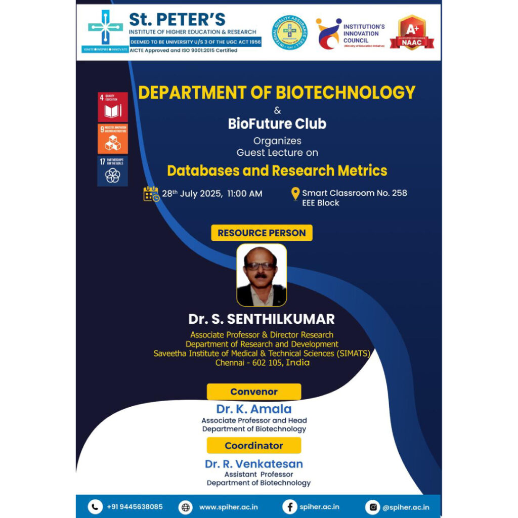 Guest Lecture On Databases and Research Metrics