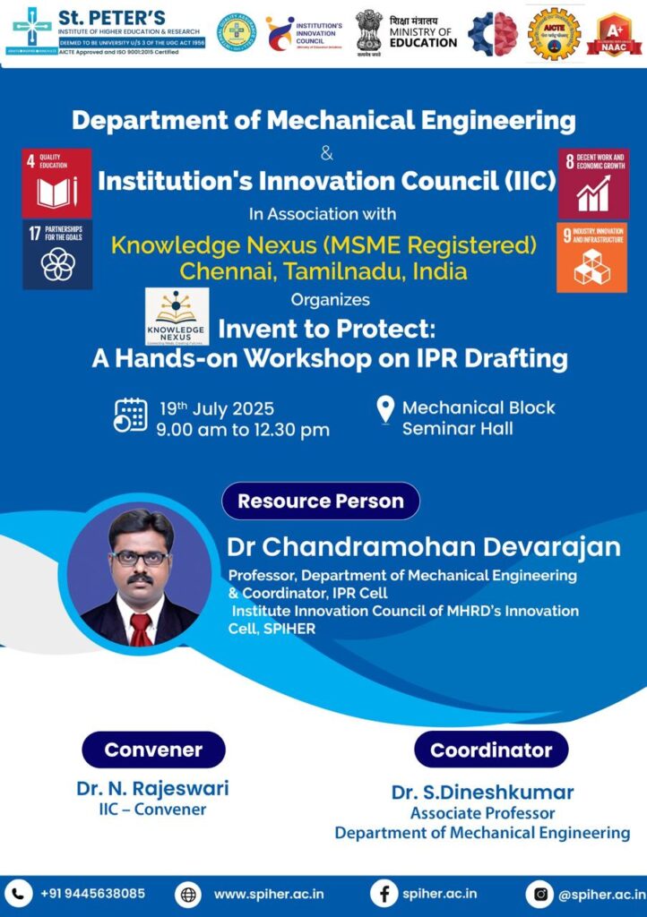Hands-on Workshop on IPR Drafting