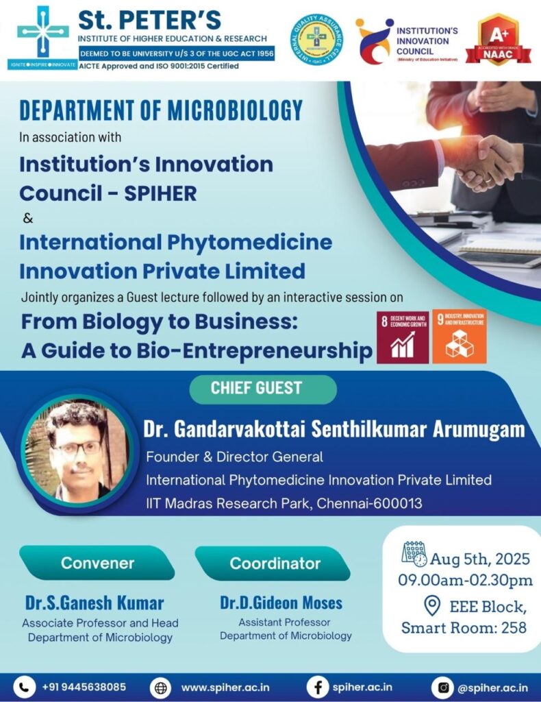 Guest Lecture On From Biology to Business