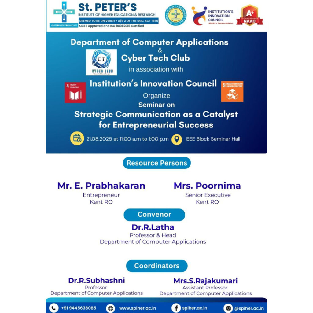 Seminar On Strategic Communication as a Catalyst for Entrepreneurial Success