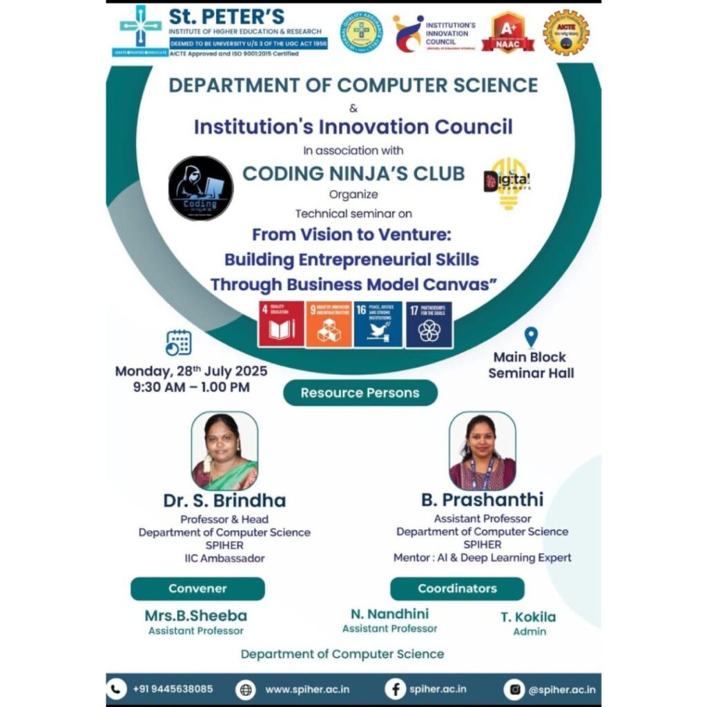 Technical Seminar On From Vision to Venture