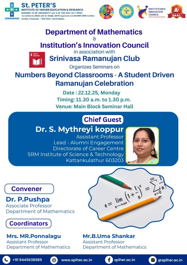 Seminar On Numbers Beyond Classrooms
