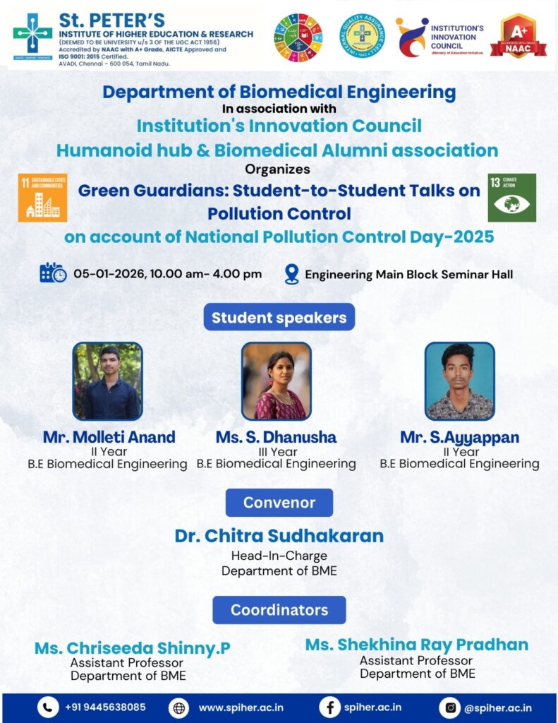 Green Guardians: Student to Student Talks on Pollution Control