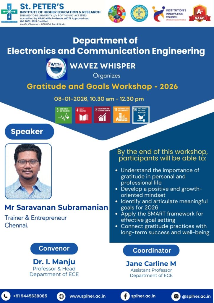 Gratitude and Goals Workshop 2026