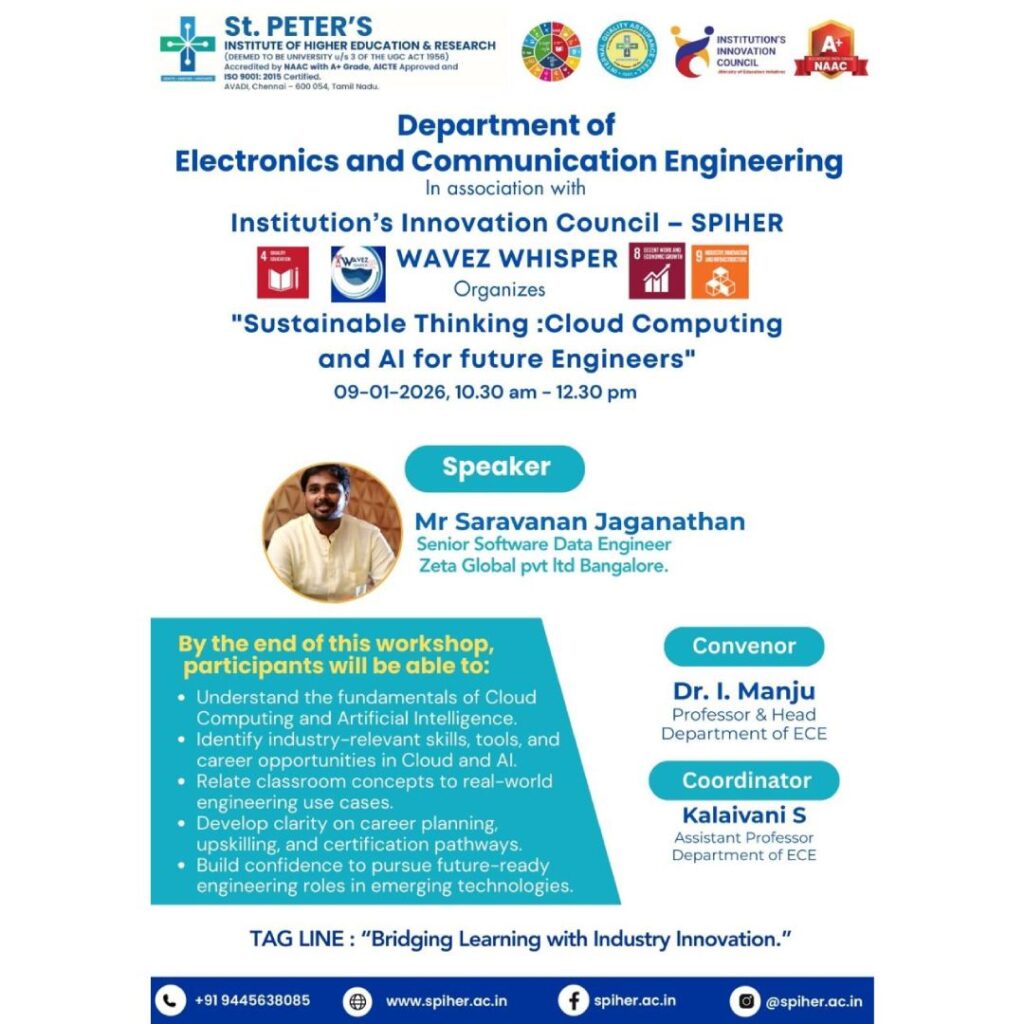 Sustainable Thinking Cloud Computing And AI For Future Engineers