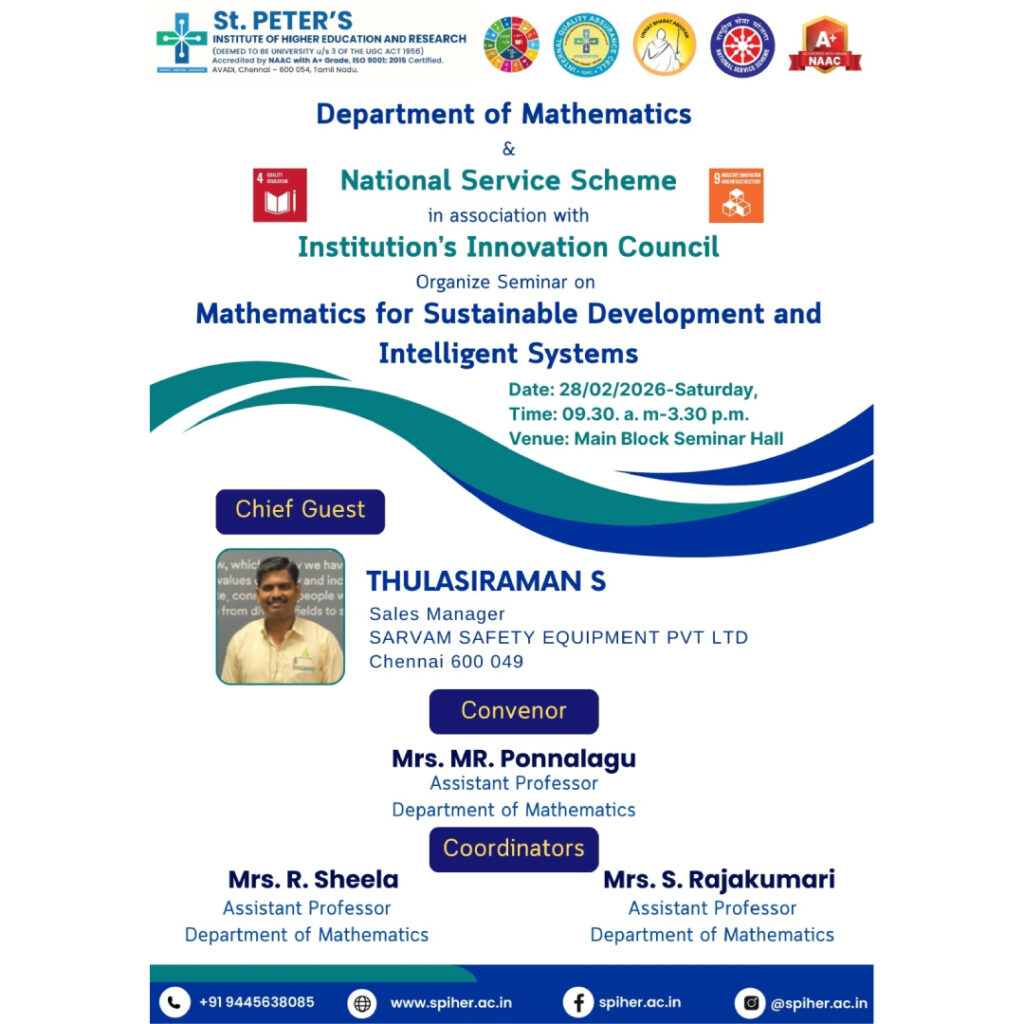 Seminar On Mathematics for Sustainable Development and Intelligent Systems