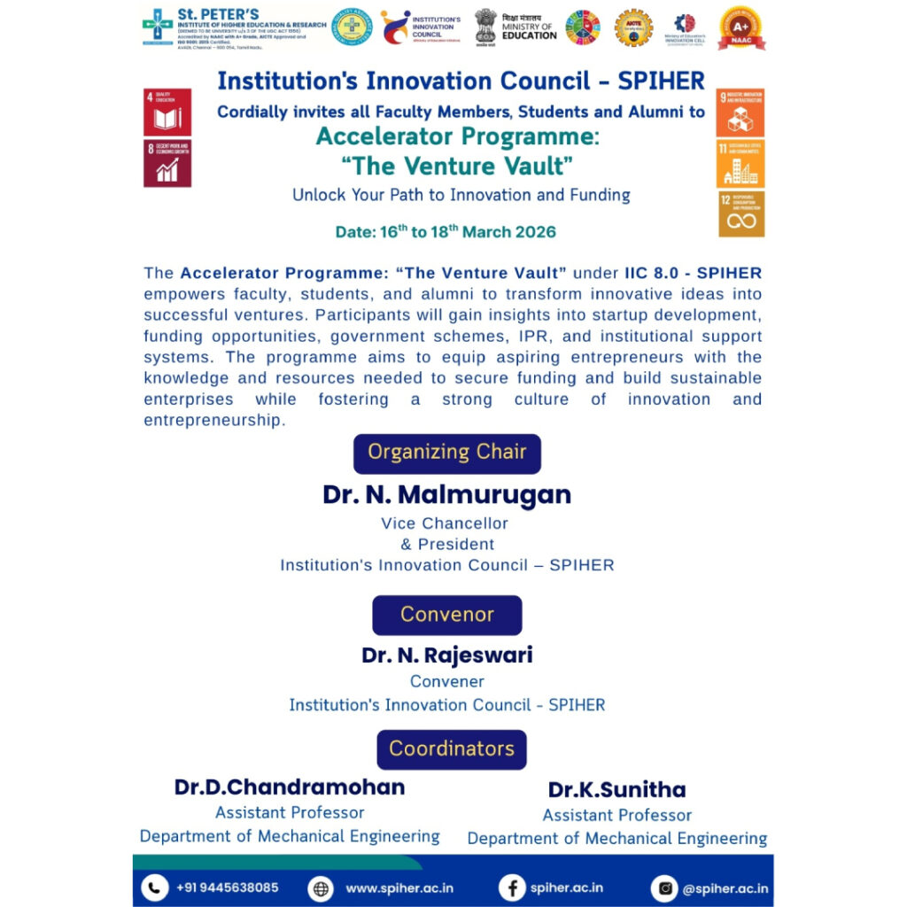 Accelerator Programme The Venture Vault