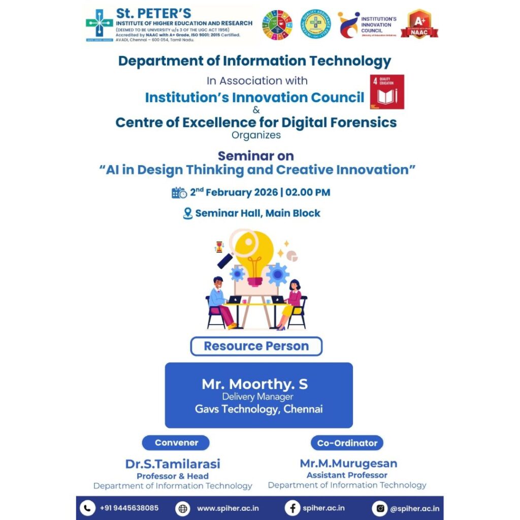 Seminar On AI In Design Thinking and Creative Innovation