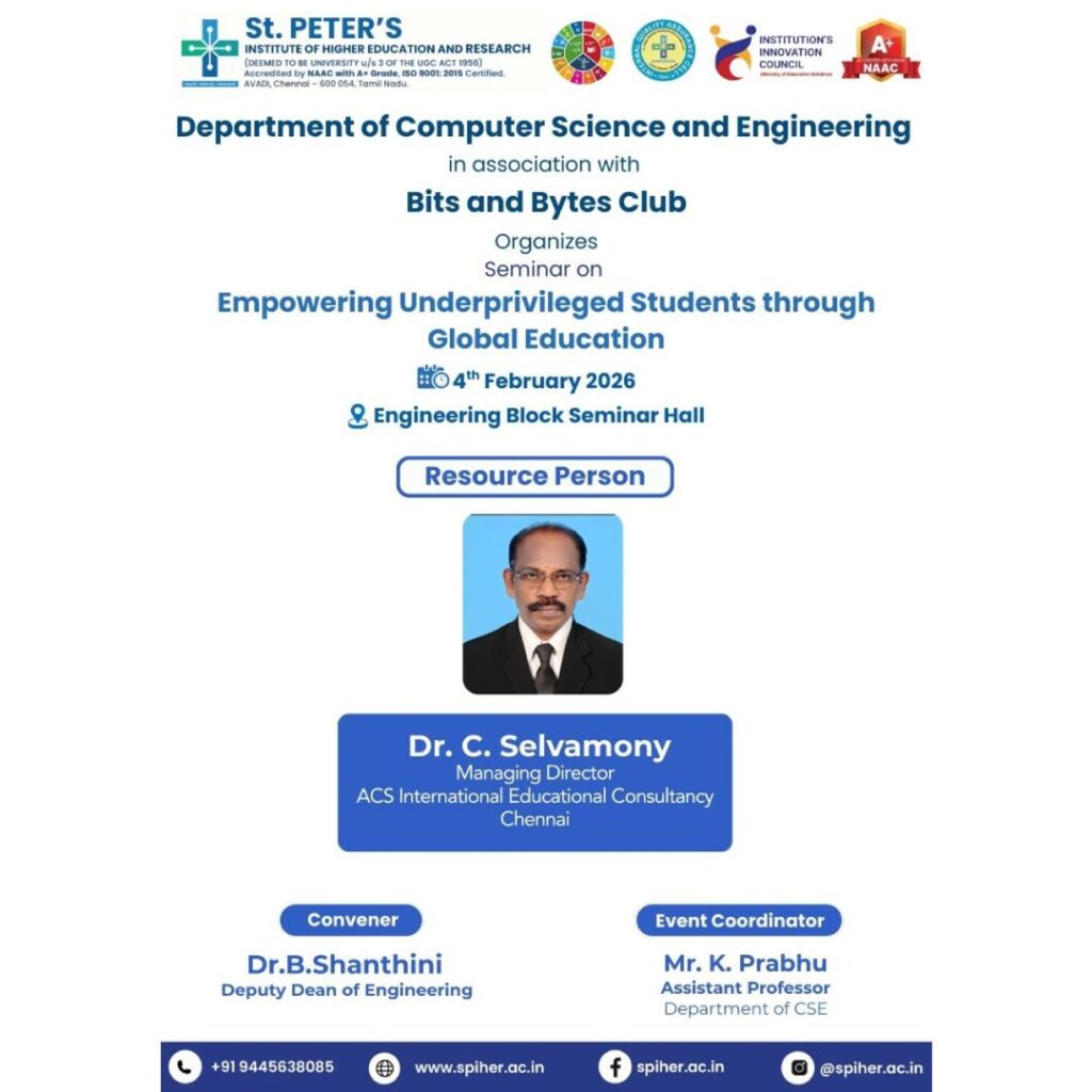 Seminar On Empowering Underprivileged Students Through Global Education