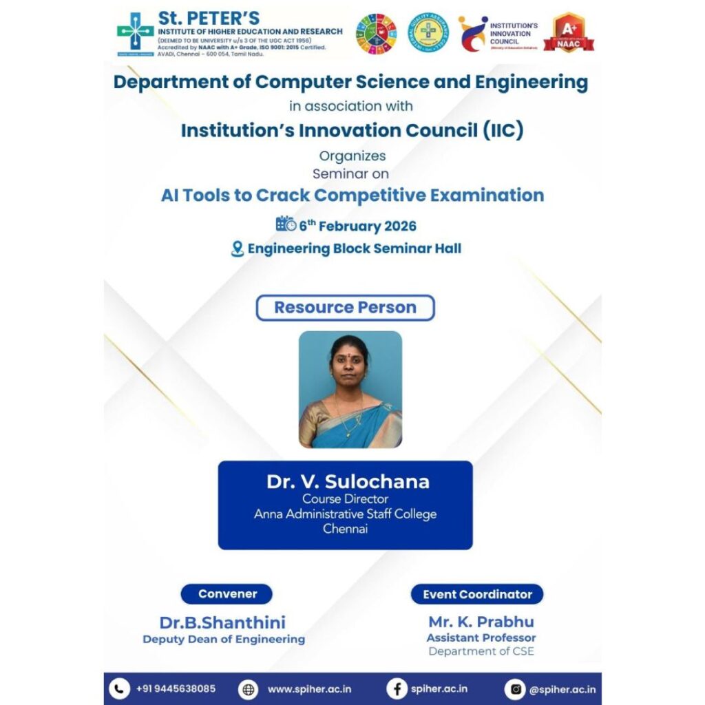 Seminar On AI Tools To Crack Competitive Examination