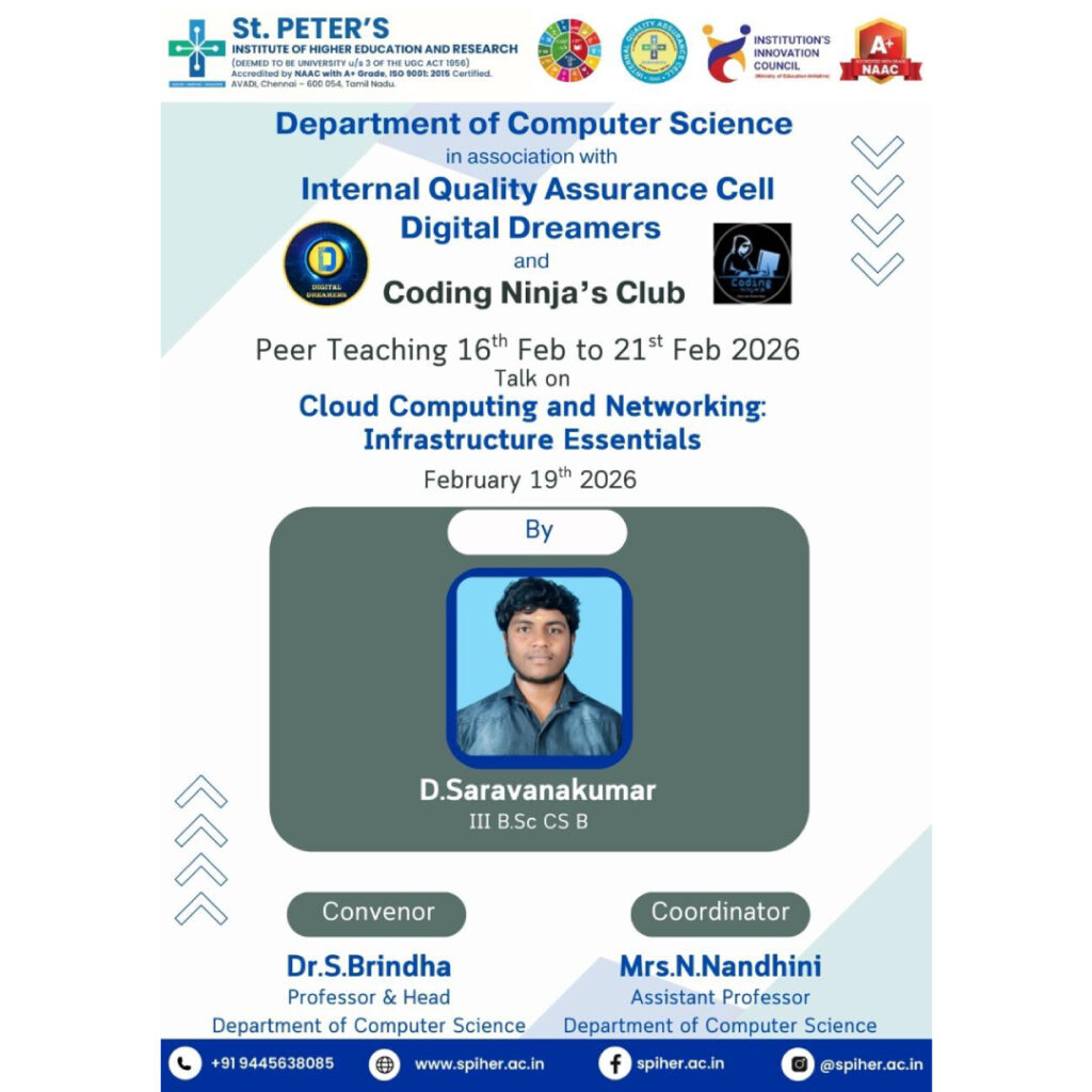 Talk on Cloud Computing and Networking:Infrastructure Essentials