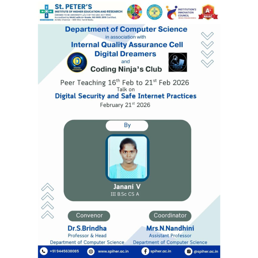 Talk on Digital Security and Safe Internet Practices