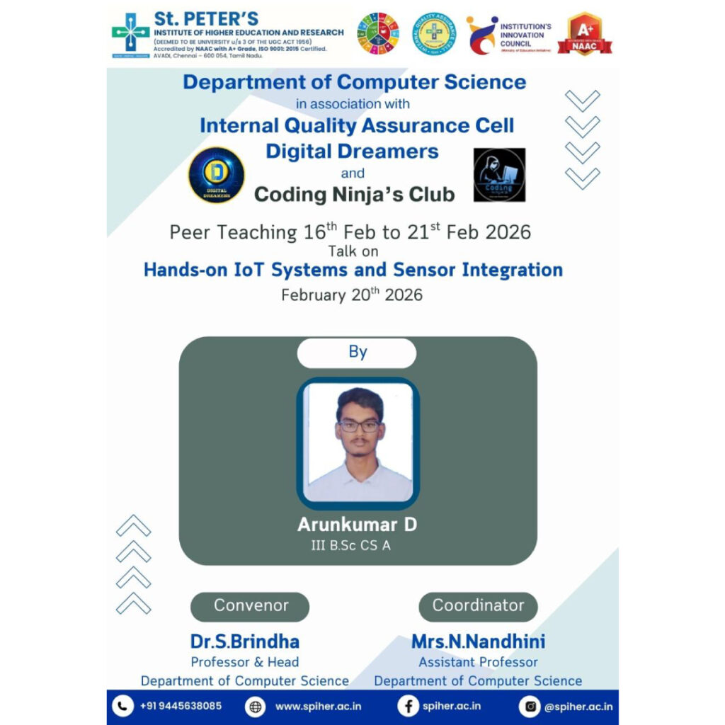 Talk onHands-on IoT Systems and Sensor Integration