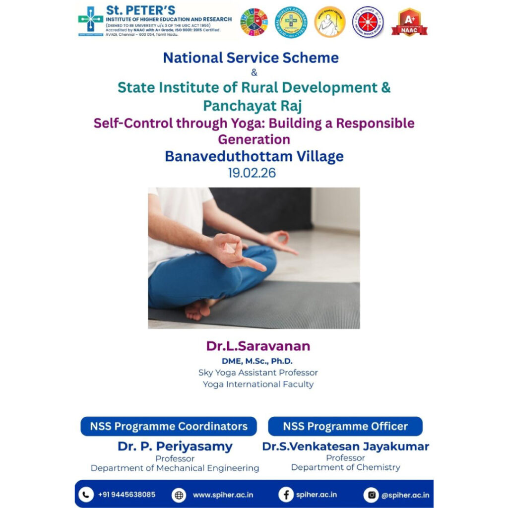 Self-Control through Yoga: Building a Responsible Generation