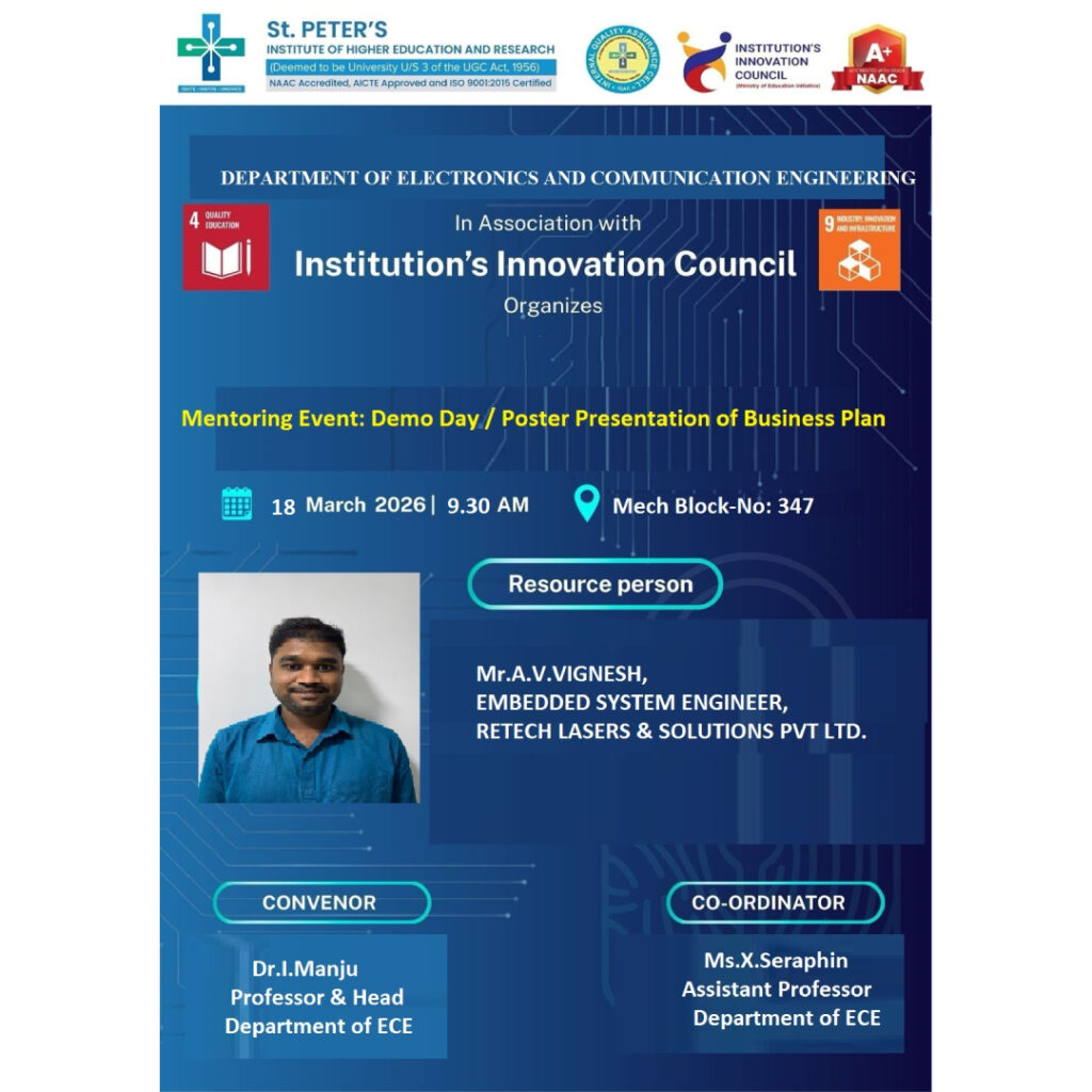 Demo Day / Poster Presentation of Business Plan