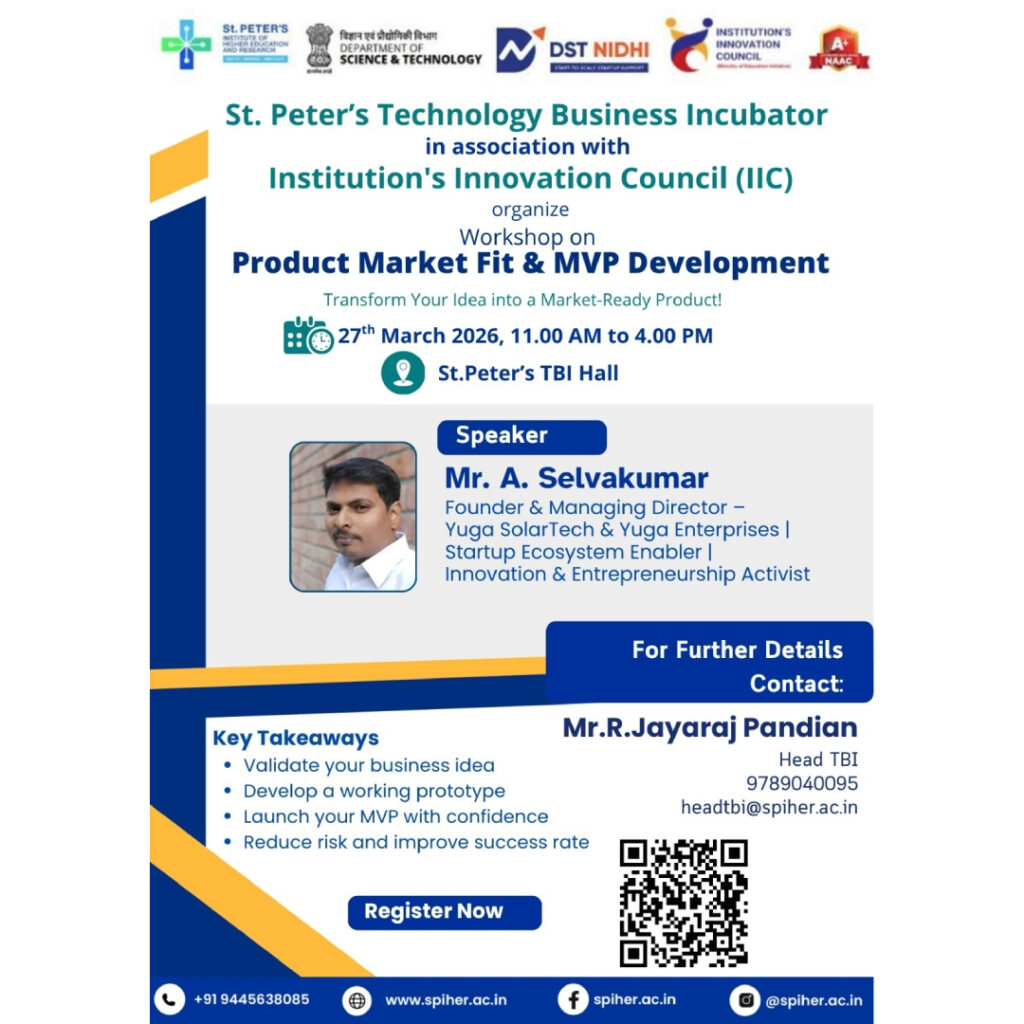 Workshop on Product Market Fit & MVP Development