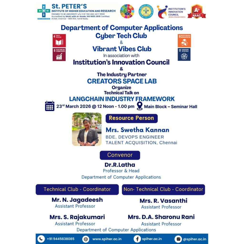 Technical Talk on LANGCHAIN INDUSTRY FRAMEWORK