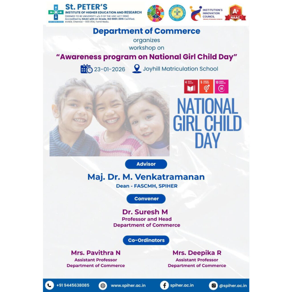 Workshop on “Awareness program on National Girl Child Day”
