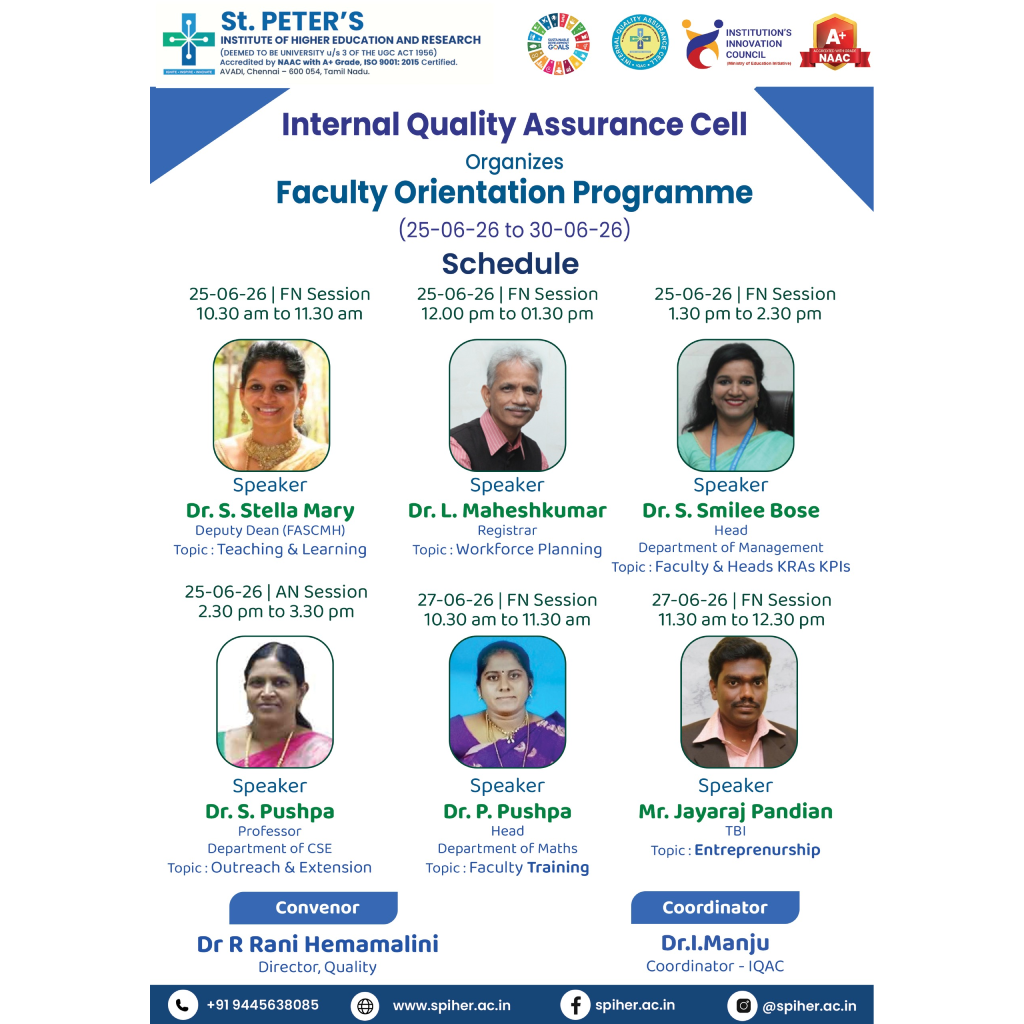 Faculty Orientation Programme