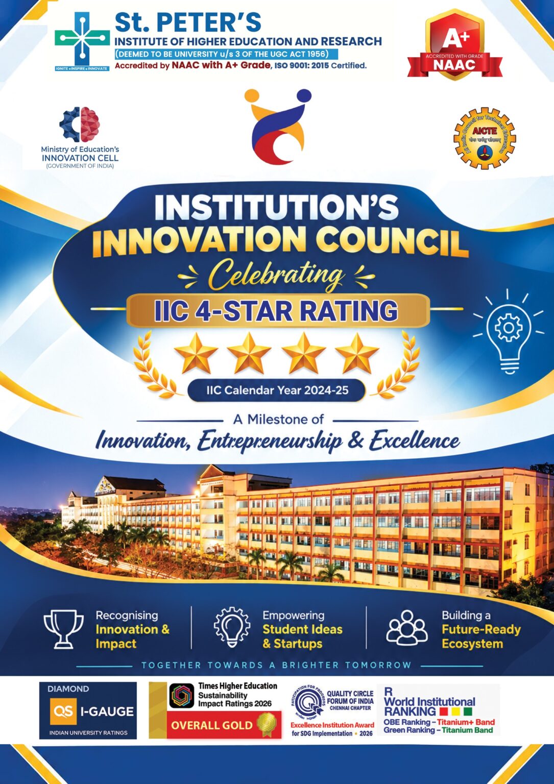 Celebrating Excellence: IIC 4-Star Rating – St. Peters Institute of ...